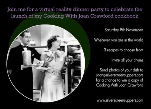 Joan Crawford Party Invite