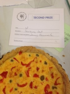 And a joint second prize for this savoury tart which I kind of made up on the spot - it had capers and Pepperdew peppers in.